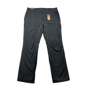 Eddie Bauer Flexion Fleece Lined 2.0 Pants Women's Size 16 Black NEW